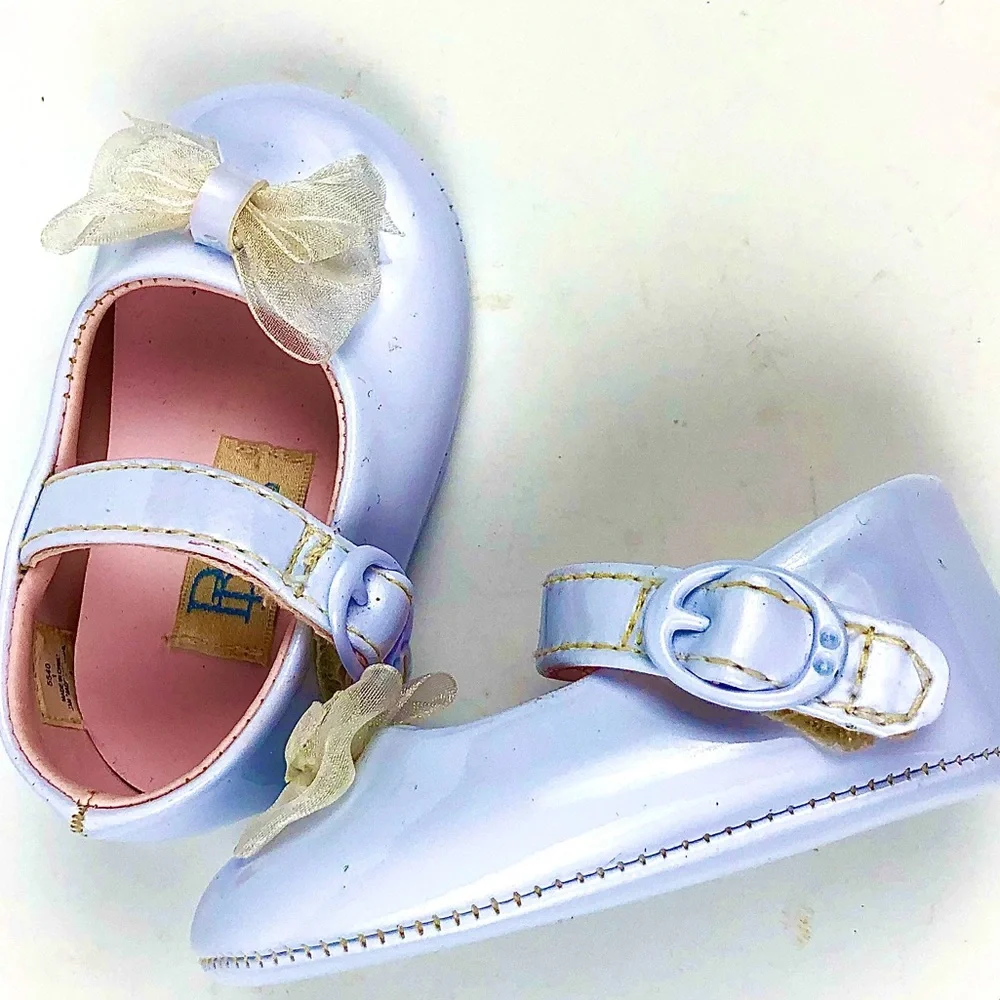 Baby Dear Infant Sz 1 White Patent Mary Jane